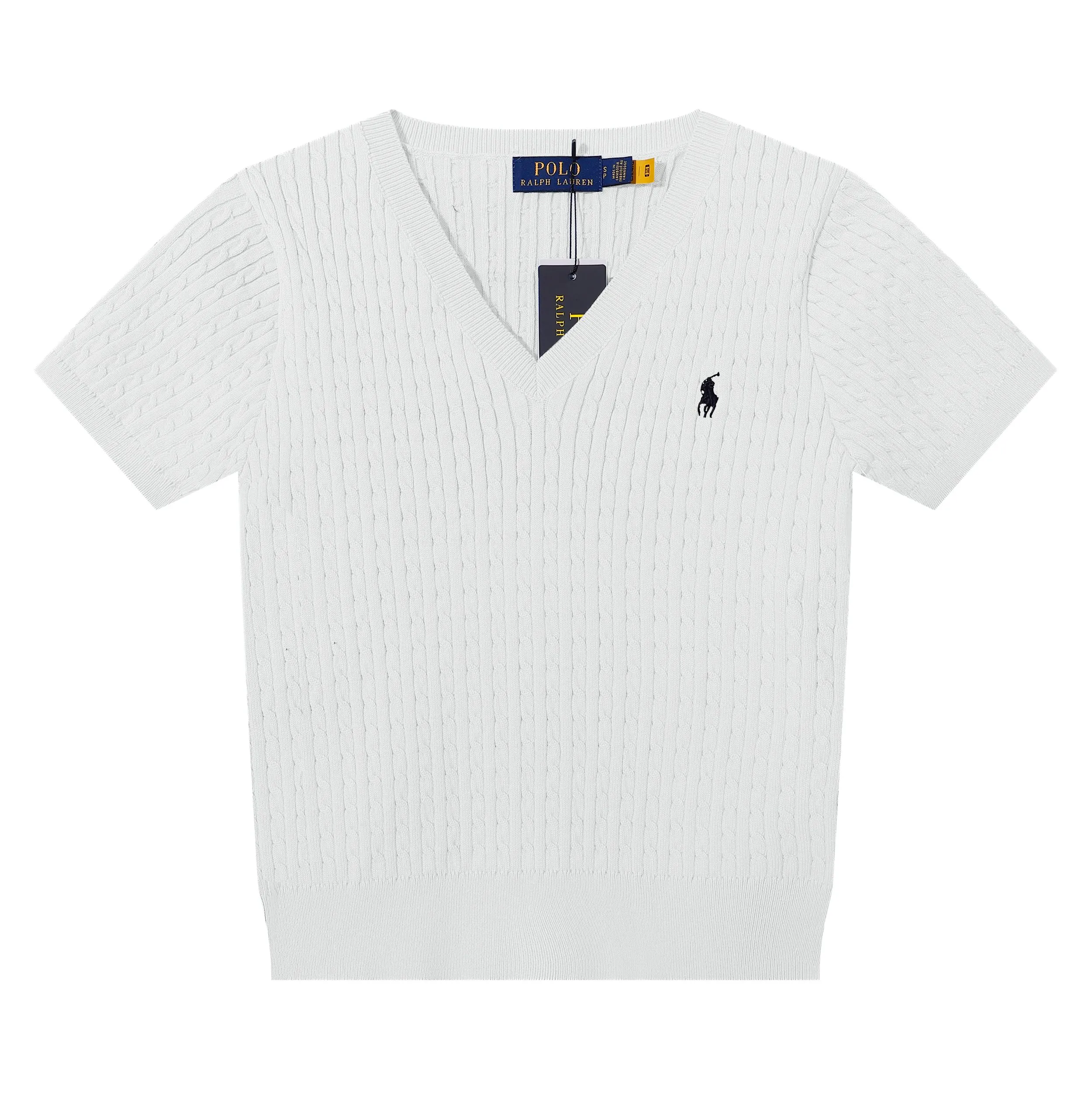 🅿️138 L38 #Ralph Lauren•New V-neck small logo embroidered short-sleeved bottoming knitted sweater ✅✅✅ Ready in stock Focus on quality Feel free to compare Evergreen models that are not off the shelves Bosses can rest assured to sell Size: S M L